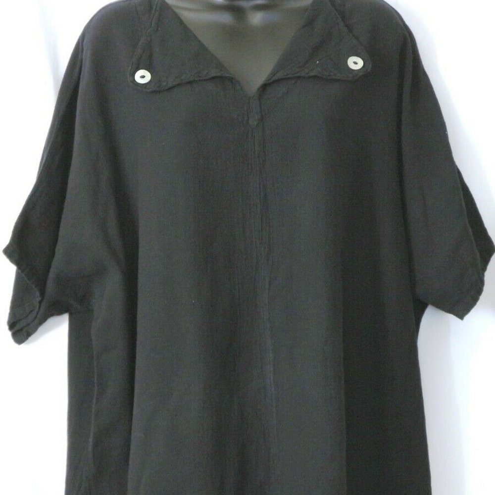 Oh My Gauze Black O/S Top